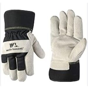 Men's Wells Lamont heavy-duty, cold-weather‎ cowhide leather work gloves L NWT